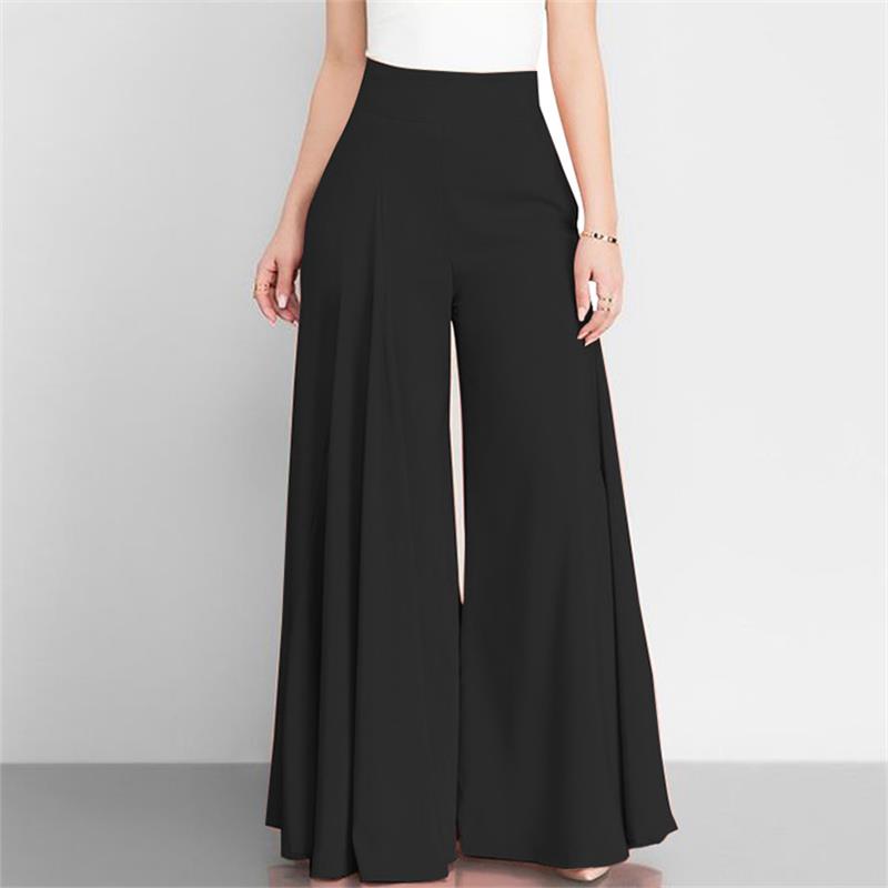 Freietaube Einfarbige hoher Taille weitem Bein Hose
