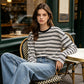 🌞Frühlingserwachen: 50% Rabatt!🎉Klassisches Langarmshirt mit Retro-Streifen: Knitterfrei, Weich & Vielseitig