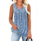 🌸 Ärmelloses Top mit Print & Knöpfen für Damen – Leichter Stoff, Lässiger Look & Perfekt Für Warme Tage ☀️