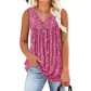 🌸 Ärmelloses Top mit Print & Knöpfen für Damen – Leichter Stoff, Lässiger Look & Perfekt Für Warme Tage ☀️