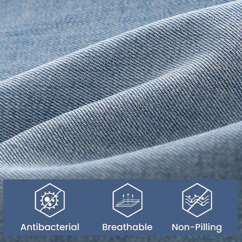 Hochbund-Jeans mit Rissen und Schlag für Damen