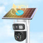 📹 50% RABATT! ☀️ Solarbetriebene Überwachungskamera mit Akku – Dual-Objektiv, 3-Geteiltes Bild & HD-Nachtsicht, Per App Steuerbar Für Maximale Sicherheit 🔭