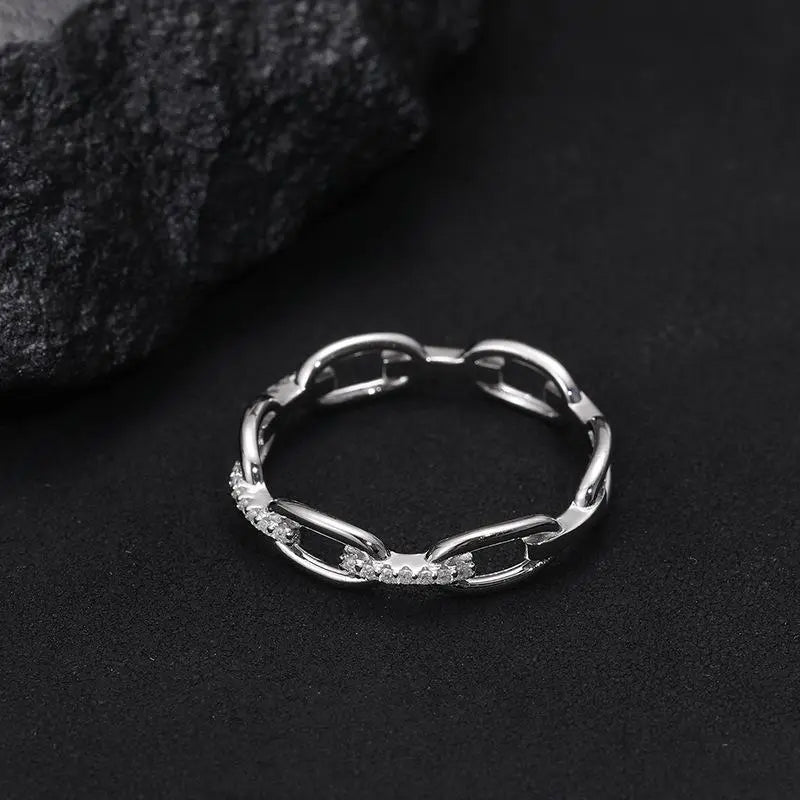 💍 50% RABATT! ✨ Offener Manschettenring mit Funkelnden Zirkonia-Steinen – Elegantes Design, Einstellbare Größe & Perfekt Für Jeden Anlass 💎