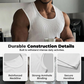 Herren-Tanktop aus geripptem Strick in schmaler Passform