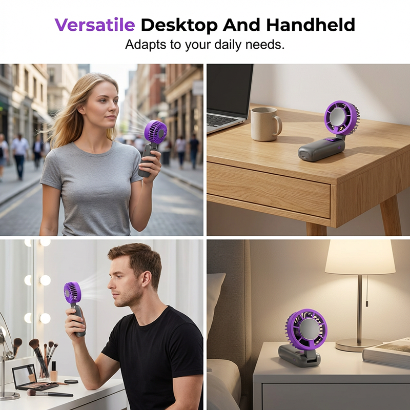 🏕️💨 Tragbarer Handventilator Ideal für Camping & Ausflüge