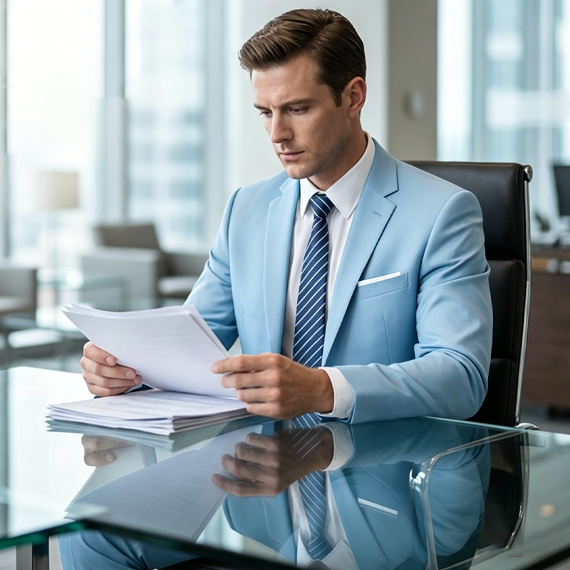 🏆61% Rabatt – Jetzt zuschlagen!🔥Zweiteiliges Business-Anzugset für Herren in Modern Fit