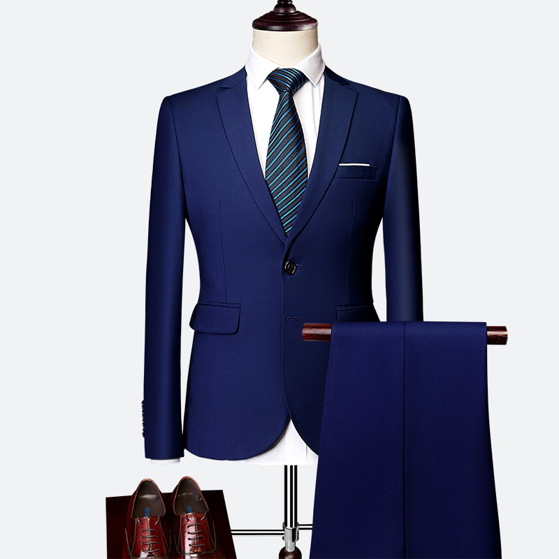 🏆61% Rabatt – Jetzt zuschlagen!🔥Zweiteiliges Business-Anzugset für Herren in Modern Fit