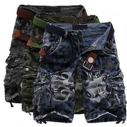 Herren-Cargoshorts🏆 Klassisch und robust, mit vielen Taschen für alles, was du brauchst, leichtgängigem Reißverschluss, strapazierfähig und abriebfest, geeignet für Arbeit und Freizeit 💪