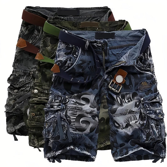 Herren-Cargoshorts🏆 Klassisch und robust, mit vielen Taschen für alles, was du brauchst, leichtgängigem Reißverschluss, strapazierfähig und abriebfest, geeignet für Arbeit und Freizeit 💪