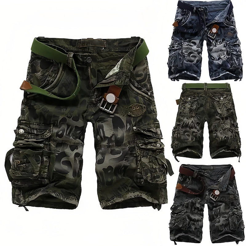 Herren-Cargoshorts🏆 Klassisch und robust, mit vielen Taschen für alles, was du brauchst, leichtgängigem Reißverschluss, strapazierfähig und abriebfest, geeignet für Arbeit und Freizeit 💪