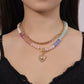 Boho-Regenbogenkette mit Perlen & Kette – bunt & leicht – für besondere Akzente🌈📿