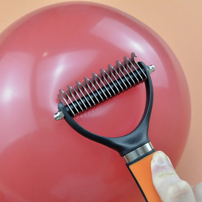🐾 SPEZIALANGEBOT: 50% RABATT! 🐱 Doppelseitige Fellpflege-Enthaarbürste – Effektiv gegen Losehaar, Sanft zur Haut ✨