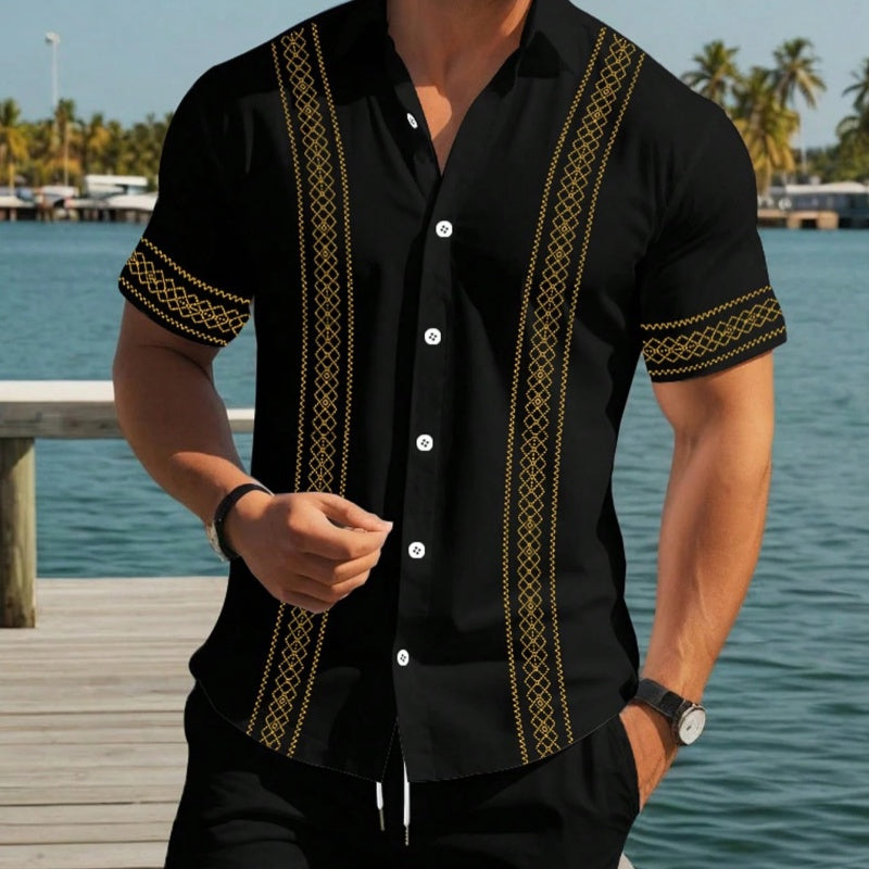 👕 50% RABATT!  2026 Herren-Set aus Kurzarmhemd & Shorts mit Blumenmuster – Leichter Stoff, Lässiger Schnitt & Perfekt Für Warme Sommertage ☀️