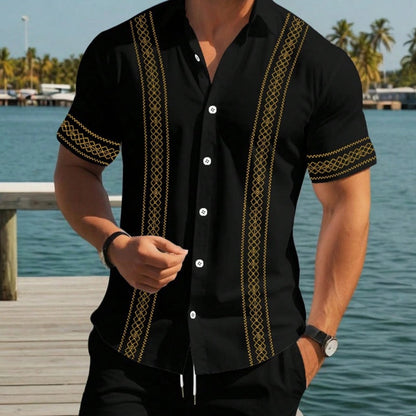 👕 50% RABATT!  2026 Herren-Set aus Kurzarmhemd & Shorts mit Blumenmuster – Leichter Stoff, Lässiger Schnitt & Perfekt Für Warme Sommertage ☀️