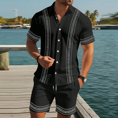 👕 50% RABATT!  2026 Herren-Set aus Kurzarmhemd & Shorts mit Blumenmuster – Leichter Stoff, Lässiger Schnitt & Perfekt Für Warme Sommertage ☀️
