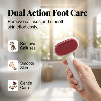 🦶 50% RABATT! 🛁 Doppelseitige Fußfeile gegen Hornhaut – Sanft & effektiv – Für babyweiche Füße – Salon-Ergebnis zu Hause ✨