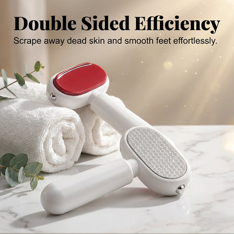 🦶 50% RABATT! 🛁 Doppelseitige Fußfeile gegen Hornhaut – Sanft & effektiv – Für babyweiche Füße – Salon-Ergebnis zu Hause ✨