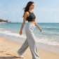 🧘‍♀️✨ 50% RABATT! Frühjahrs-Hochtaillierte Jogginghose – Einfarbig, locker geschnitten, schlankmachend & bequem für Sport & Alltag 🌷