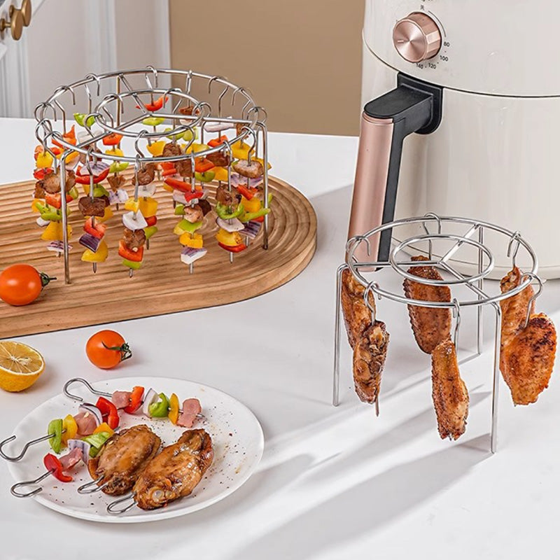 🥩 Heißluftfritteuse mit vertikalem Grill für Barbecue und Kebab + kostenlose hitzebeständige Handschuhe🍤