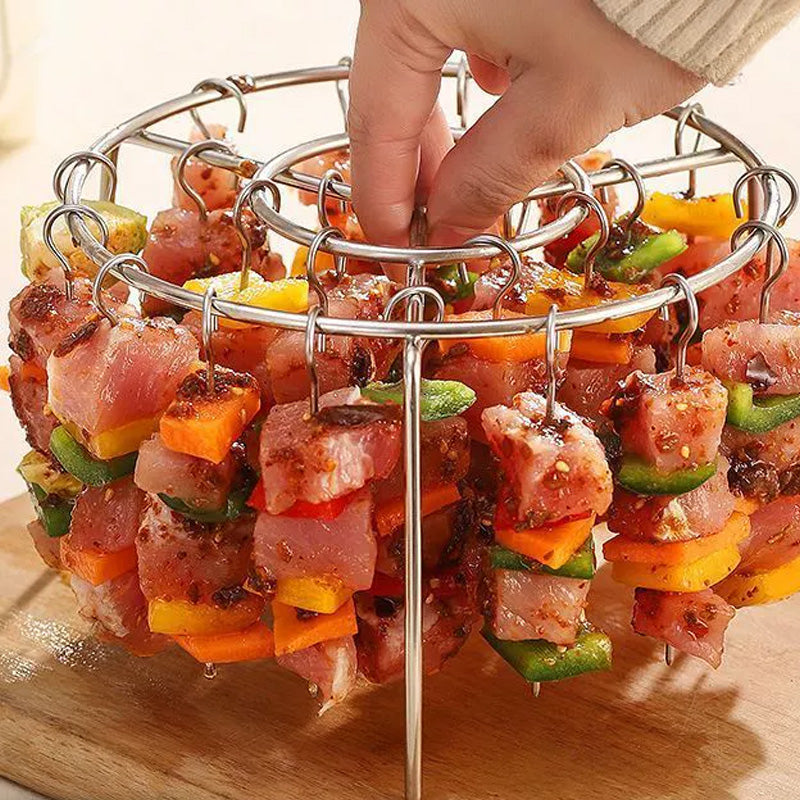 🥩 Heißluftfritteuse mit vertikalem Grill für Barbecue und Kebab + kostenlose hitzebeständige Handschuhe🍤
