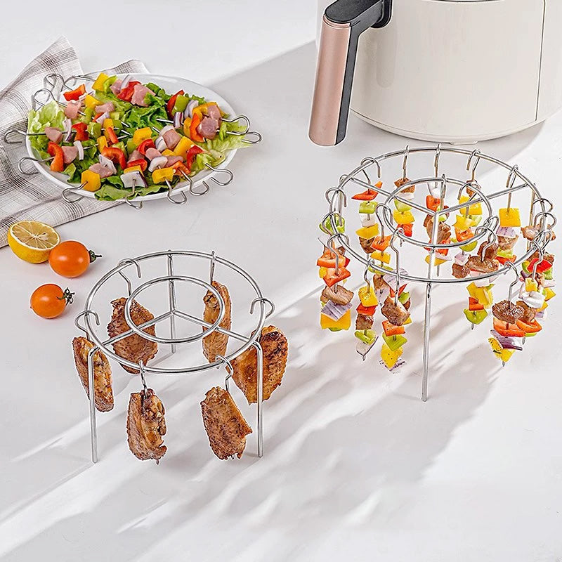 🥩 Heißluftfritteuse mit vertikalem Grill für Barbecue und Kebab + kostenlose hitzebeständige Handschuhe🍤