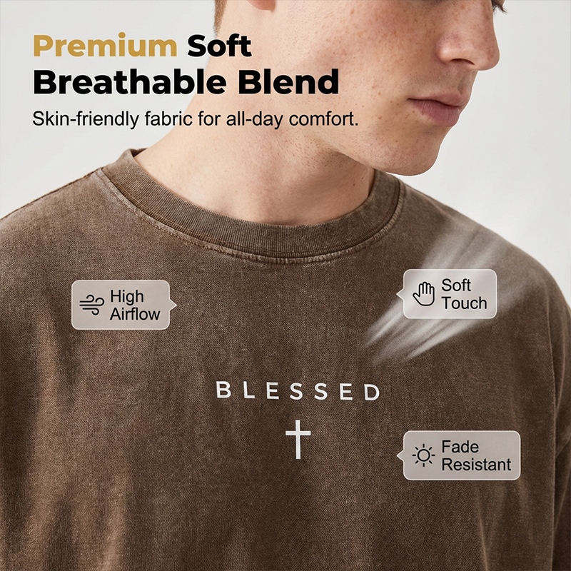 👕✝️ 50% RABATT! Vintage-T-Shirt für Herren mit Kreuz- und Buchstabenprint – Lässig, ausdrucksstark & mit persönlicher Note ✨