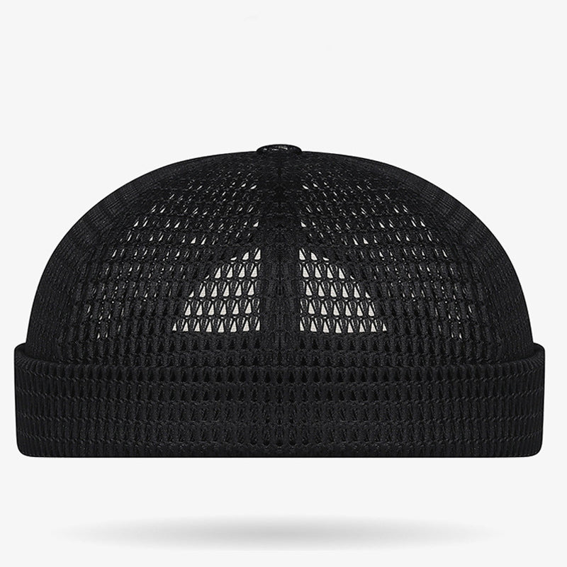 🔥 55% RABATT! 👒 Retro Brimless Cap – Atmungsaktives Mesh, Verstellbar, Ultra-Leicht 🌞