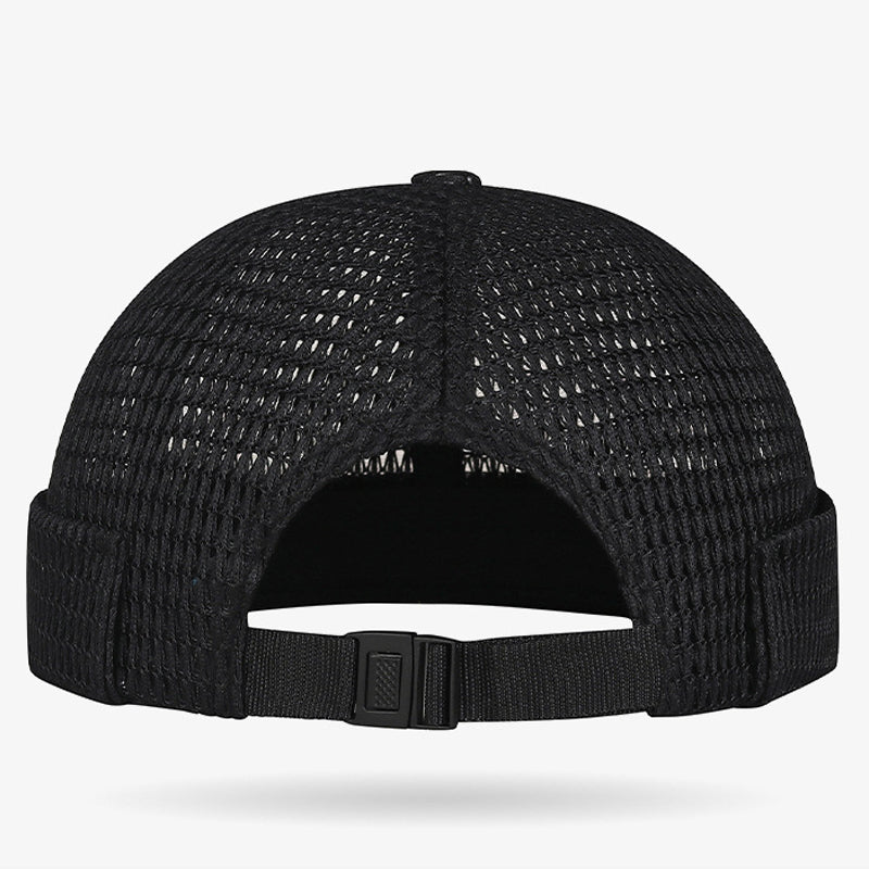 🔥 55% RABATT! 👒 Retro Brimless Cap – Atmungsaktives Mesh, Verstellbar, Ultra-Leicht 🌞