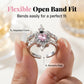 Vintage verstellbares Schwert-durchsticht-Herz-Ring-Set