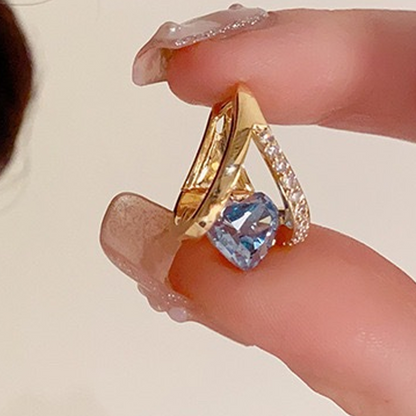 💍 50% RABATT! 💖 Elegante V-Form Herz-Anhänger Creolen – Delikat Design, Hypoallergena & Perfekt För Romantiska Tillfällen Eller Vardagslyx ✨