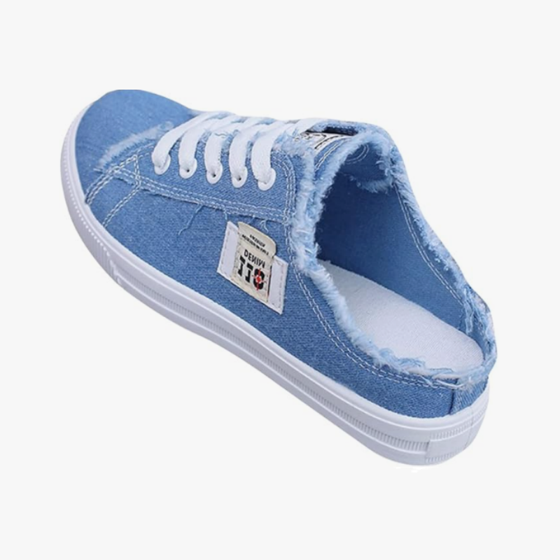 👟👖 Damen Denim Mule Sneakers – Leichter Schlupf, Bequeme Sohle & Perfekt Für Einen Lässigen Sommerlook ☀️