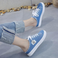 👟👖 Damen Denim Mule Sneakers – Leichter Schlupf, Bequeme Sohle & Perfekt Für Einen Lässigen Sommerlook ☀️