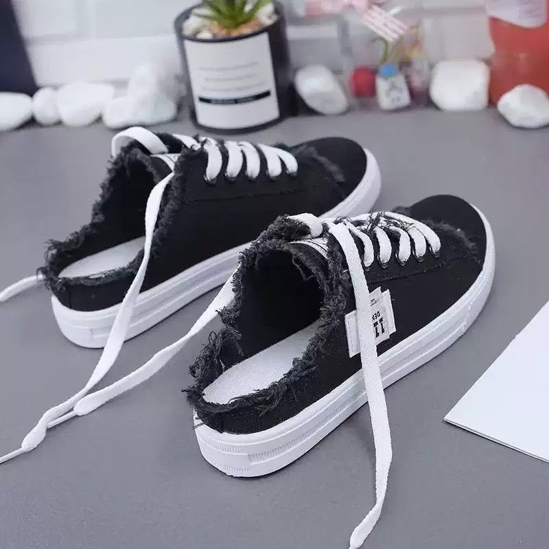 👟👖 Damen Denim Mule Sneakers – Leichter Schlupf, Bequeme Sohle & Perfekt Für Einen Lässigen Sommerlook ☀️