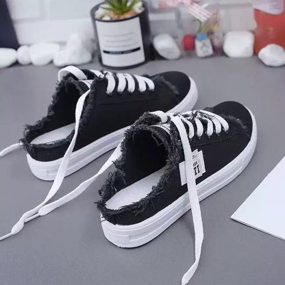 👟👖 Damen Denim Mule Sneakers – Leichter Schlupf, Bequeme Sohle & Perfekt Für Einen Lässigen Sommerlook ☀️