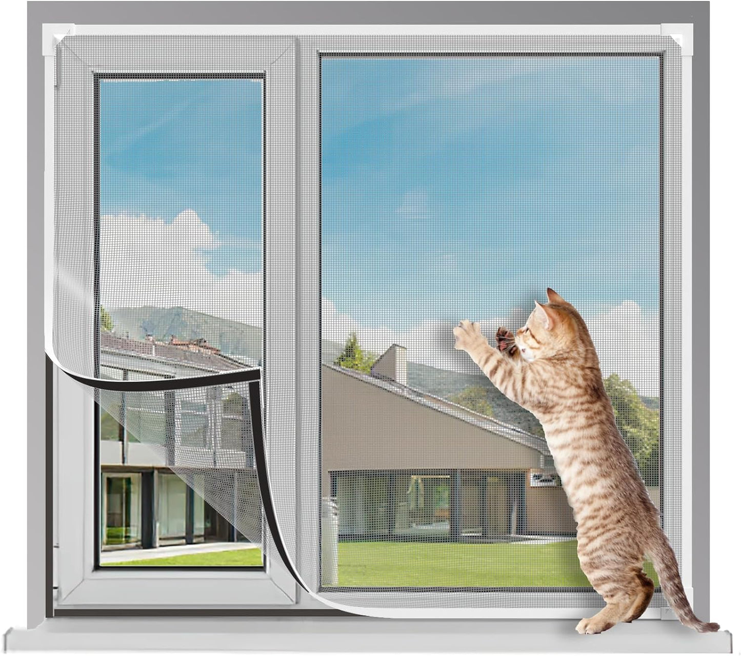 ✨ Magnetisches, verstellbares DIY-Fenstergitter