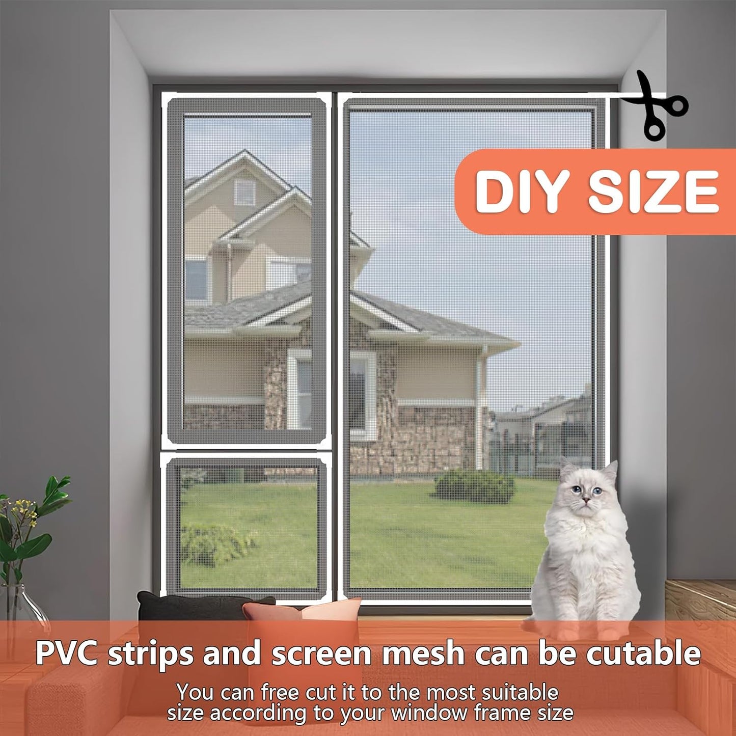 ✨ Magnetisches, verstellbares DIY-Fenstergitter