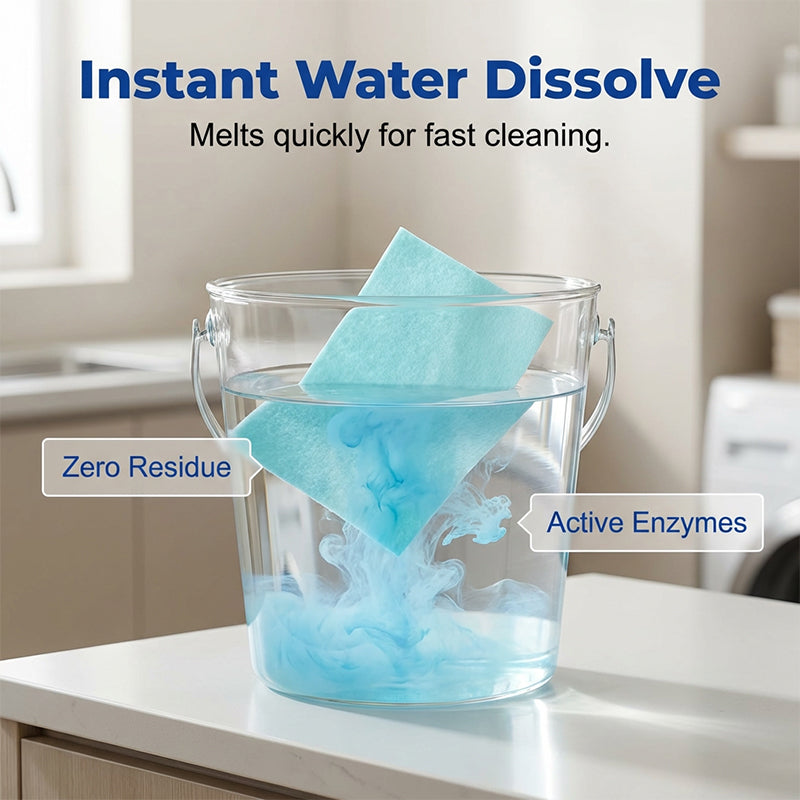 Wasserlösliche Bodenreinigungstücher