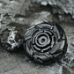 Kreativer Fidget-Slider mit offener Panzerung und Kreisel