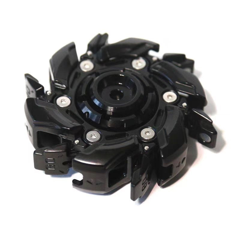 Kreativer Fidget-Slider mit offener Panzerung und Kreisel
