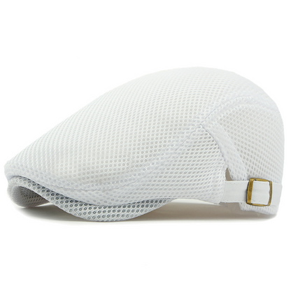 🧢 JETZT 50% RABATT! 🌿 Atmungsaktive Schiebermütze mit verstellbarem Riemen – Netzstoff, klassischer Ivy-Stil & integriertes Schweißband – ganztäglicher Komfort ✨