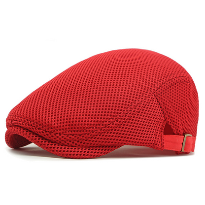 🧢 JETZT 50% RABATT! 🌿 Atmungsaktive Schiebermütze mit verstellbarem Riemen – Netzstoff, klassischer Ivy-Stil & integriertes Schweißband – ganztäglicher Komfort ✨