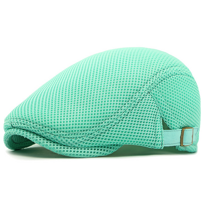 🧢 JETZT 50% RABATT! 🌿 Atmungsaktive Schiebermütze mit verstellbarem Riemen – Netzstoff, klassischer Ivy-Stil & integriertes Schweißband – ganztäglicher Komfort ✨