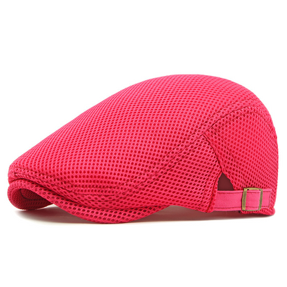 🧢 JETZT 50% RABATT! 🌿 Atmungsaktive Schiebermütze mit verstellbarem Riemen – Netzstoff, klassischer Ivy-Stil & integriertes Schweißband – ganztäglicher Komfort ✨