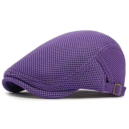 🧢 JETZT 50% RABATT! 🌿 Atmungsaktive Schiebermütze mit verstellbarem Riemen – Netzstoff, klassischer Ivy-Stil & integriertes Schweißband – ganztäglicher Komfort ✨