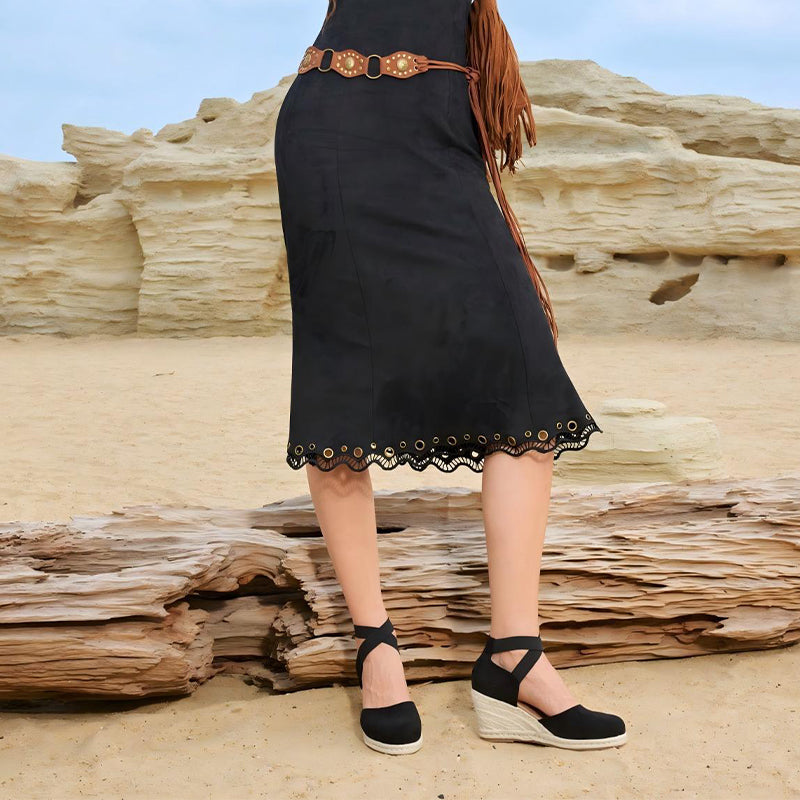 🌿50% Rabatt !! Geschlossene Espadrille-Keilabsatzsandalen für Damen