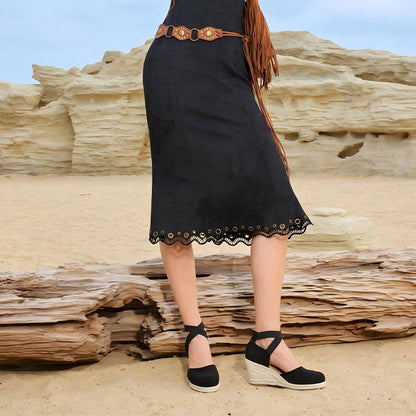 🌿50% Rabatt !! Geschlossene Espadrille-Keilabsatzsandalen für Damen