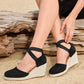 🌿50% Rabatt !! Geschlossene Espadrille-Keilabsatzsandalen für Damen