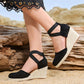 🌿50% Rabatt !! Geschlossene Espadrille-Keilabsatzsandalen für Damen