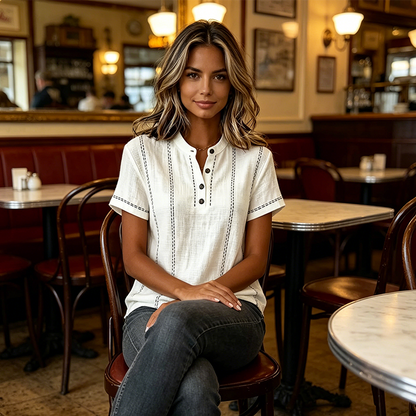 Damen Casual Kurzarmoberteil