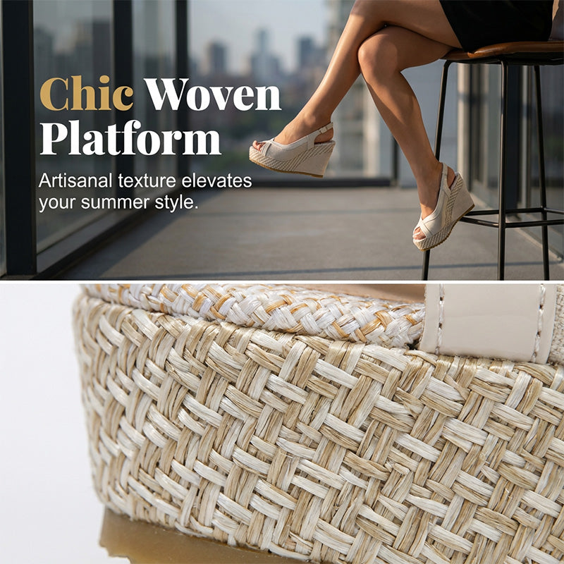 👡 LIMITED-TIME 40% RABATT! 🌸 Damen-Keilsandalen mit Zehensteg – Plattform, Atmungsaktiv, Rutschfeste Sohle 🌴